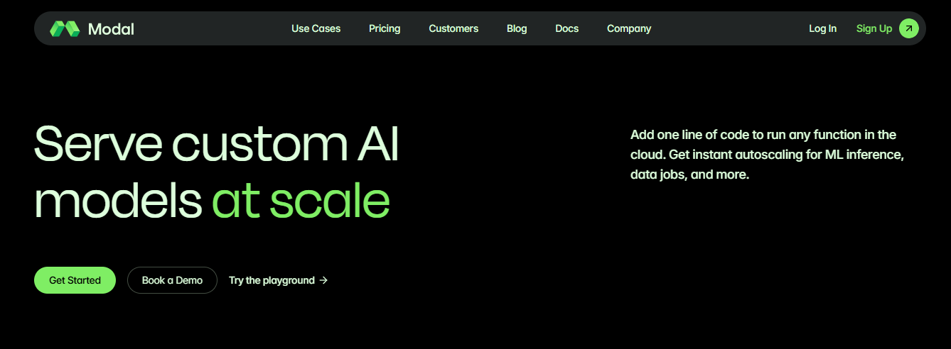 modal - SageMaker Alternatives