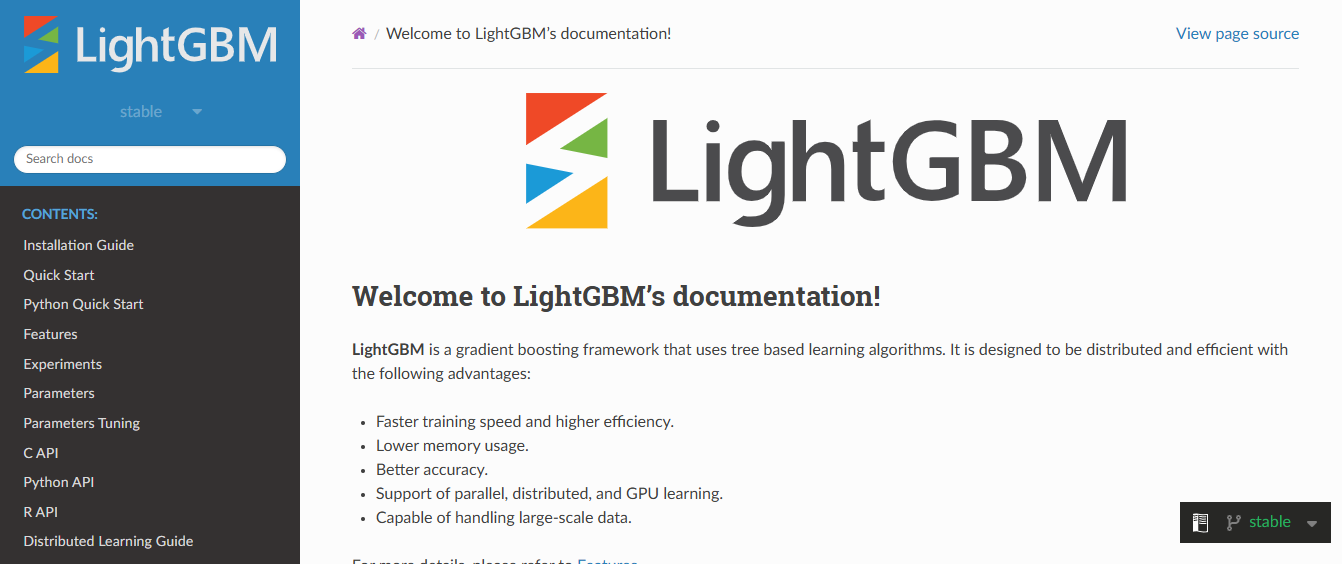 light gbm - AI Frameworks