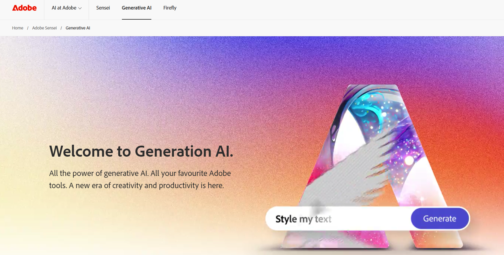 Adobe Sensei - Gen AI Platforms