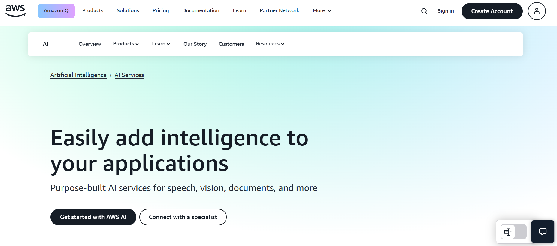 AWS - generative ai providers