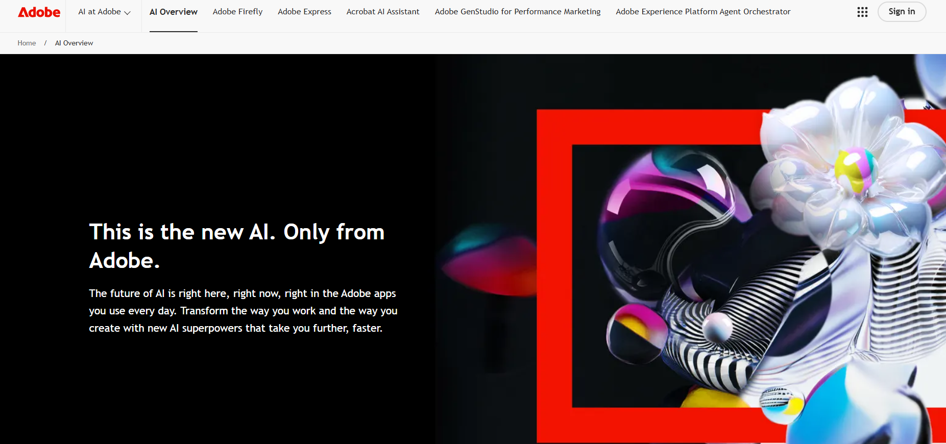 Adobe - generative ai providers
