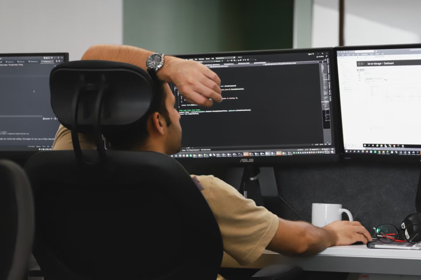 man in an office - Gen AI Architecture