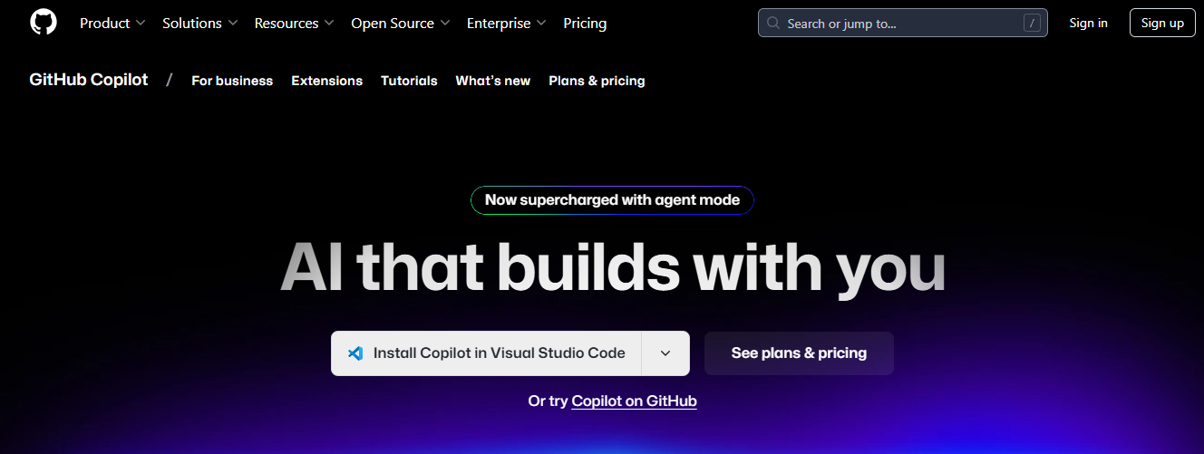 github copilot - Enterprise Generative AI Tools