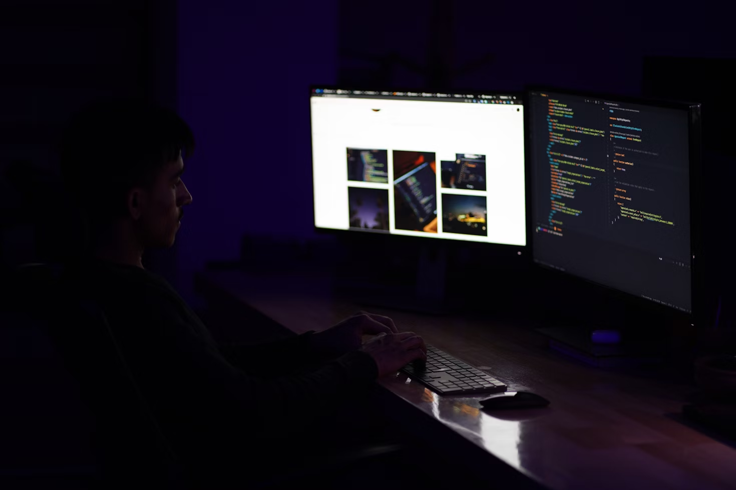 man on a laptop - GenAI Tools
