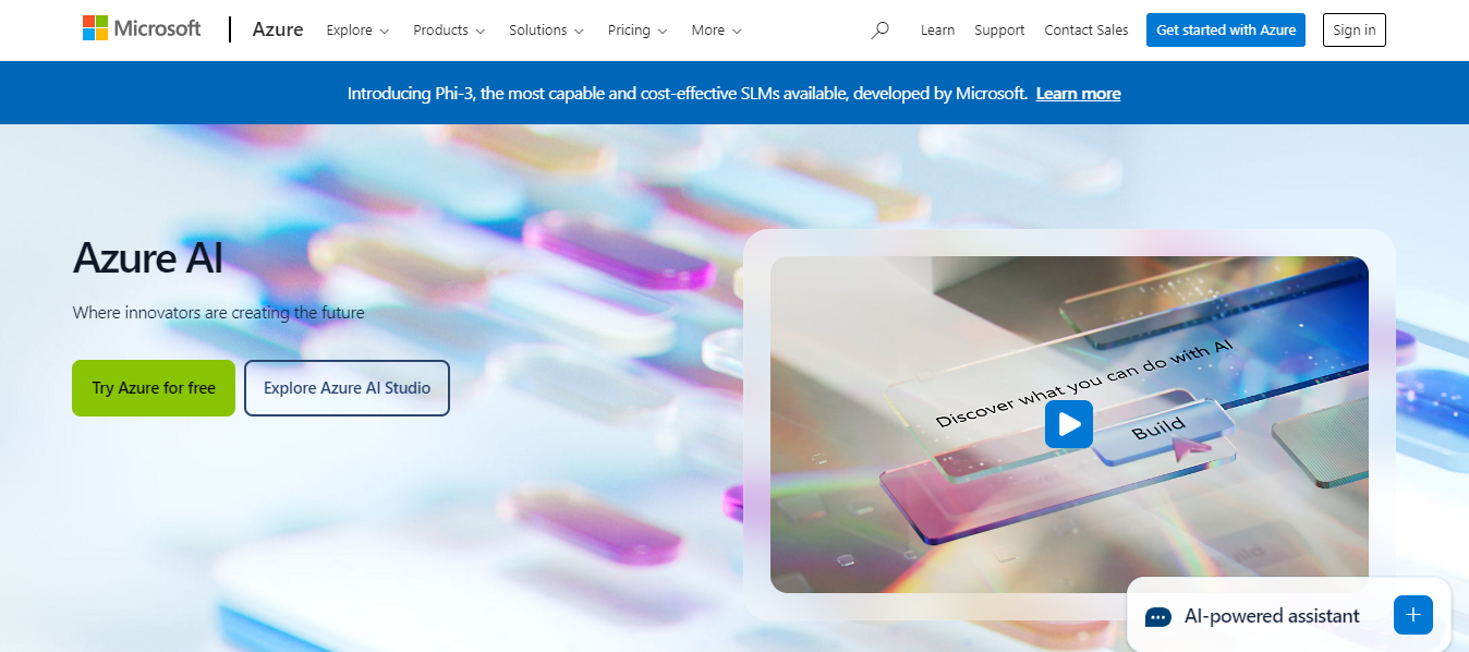 MS azure - Generative AI Development Services