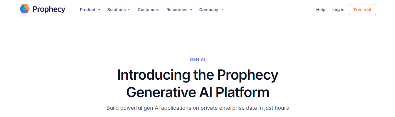 Prophecy - Gen AI Platforms