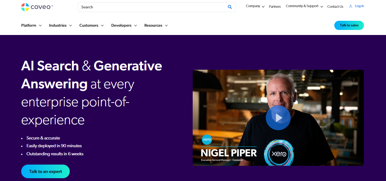 Coveo - Gen AI Platforms