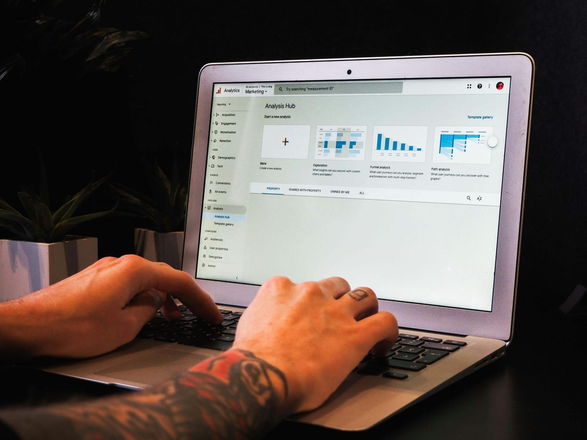 Person Using Laptop - LLM Sentiment Analysis