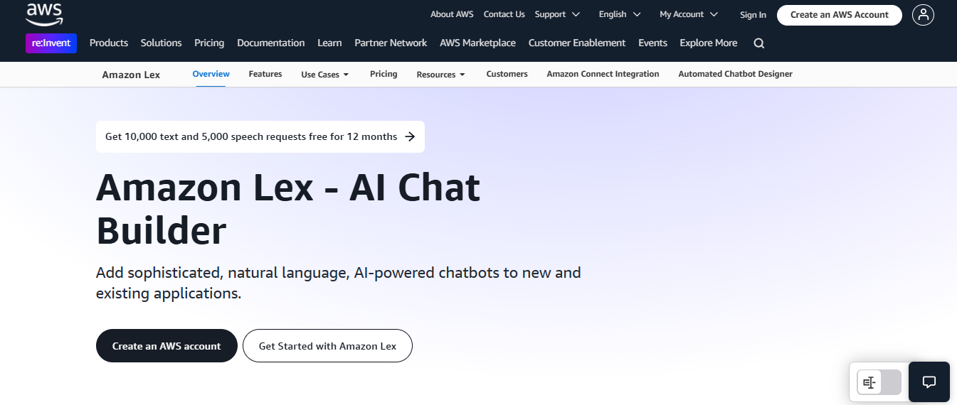 amazon lex - Wit.ai Alternatives 