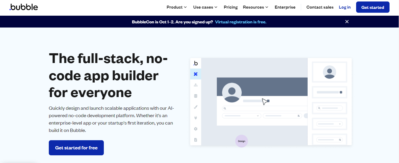 bubble - Best No-Code App Builders