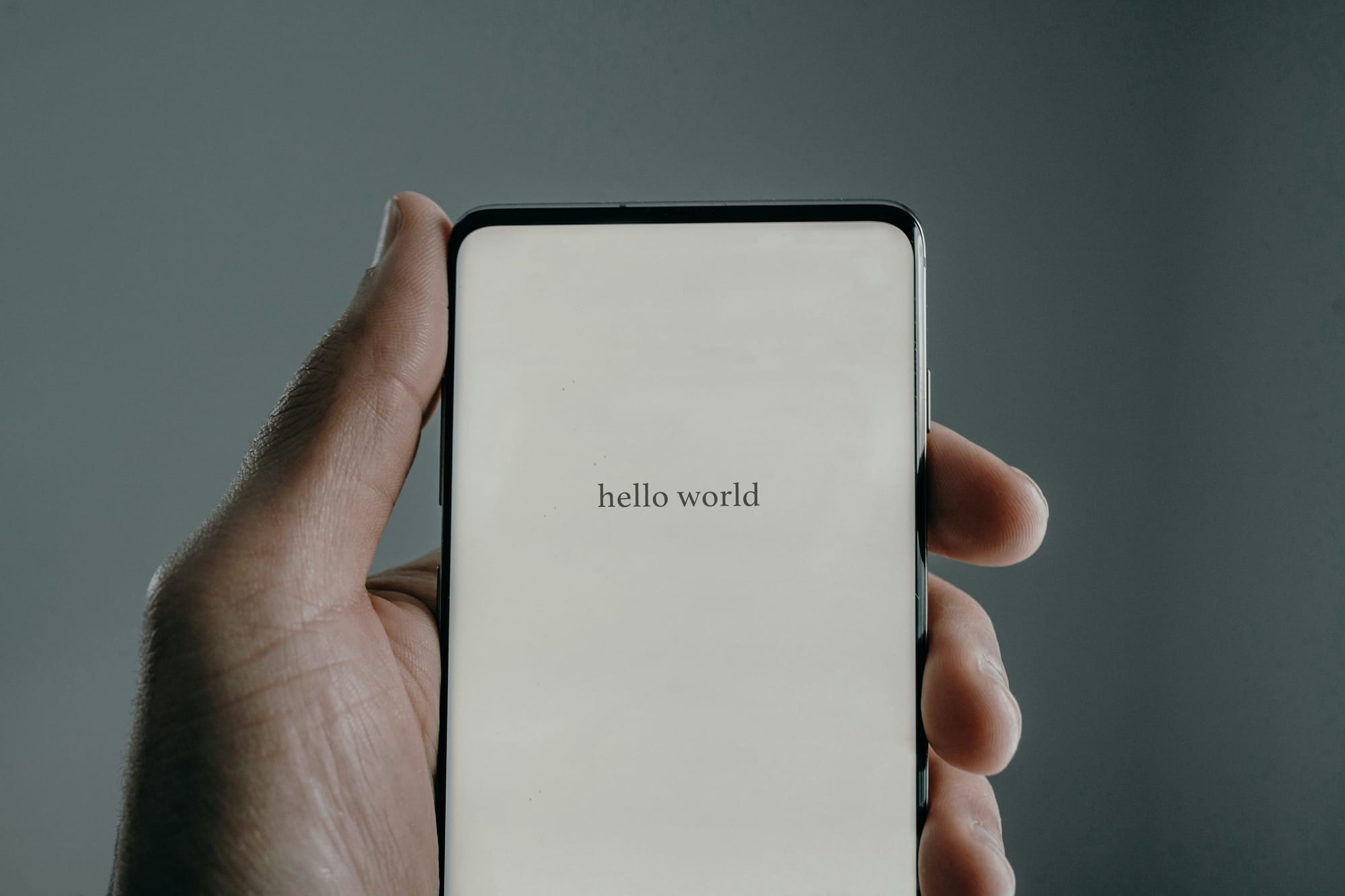 person holding a phone - AI App Development