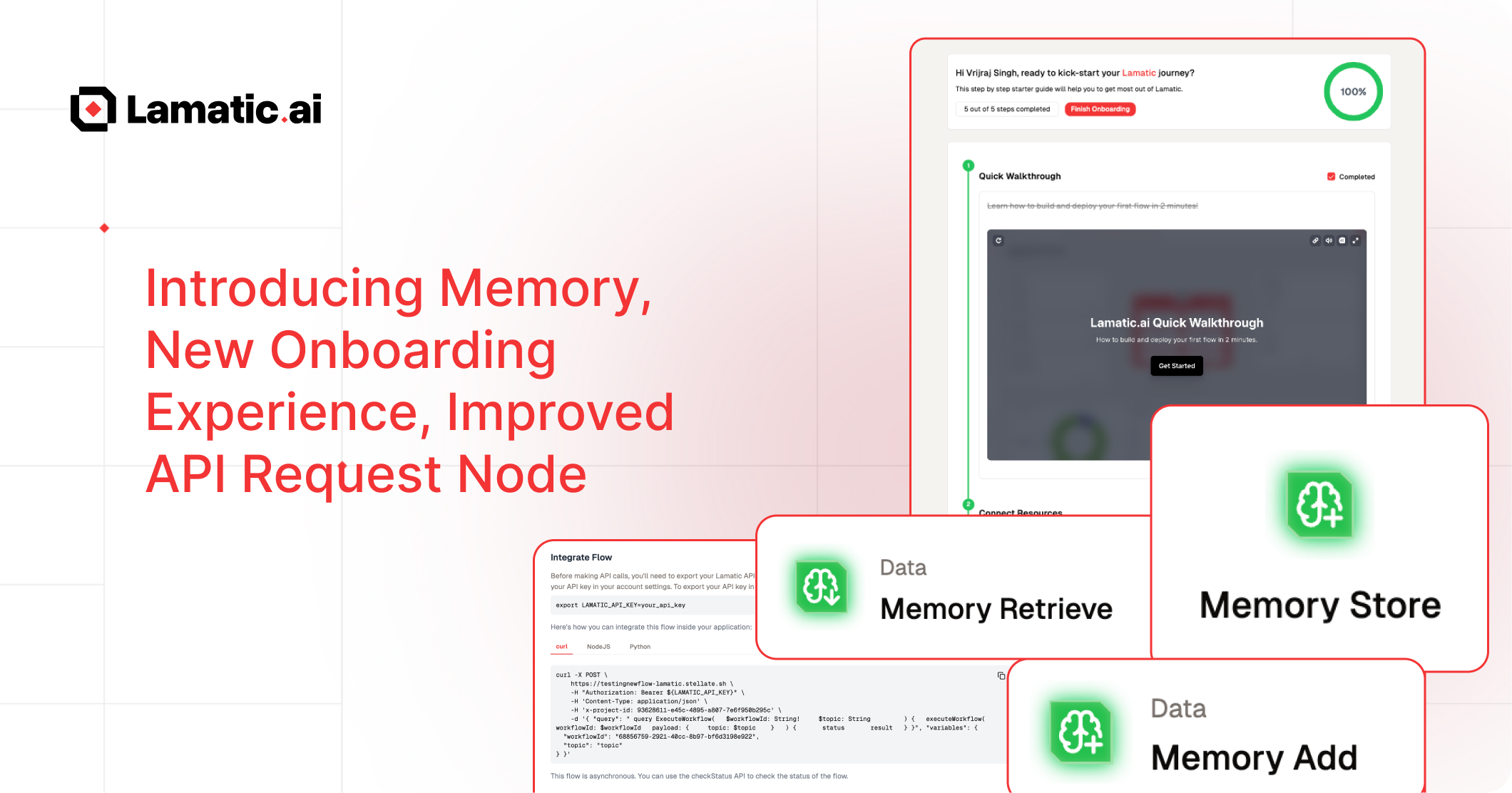 Introducing Memory, New Onboarding Experience, Improved API Request Node