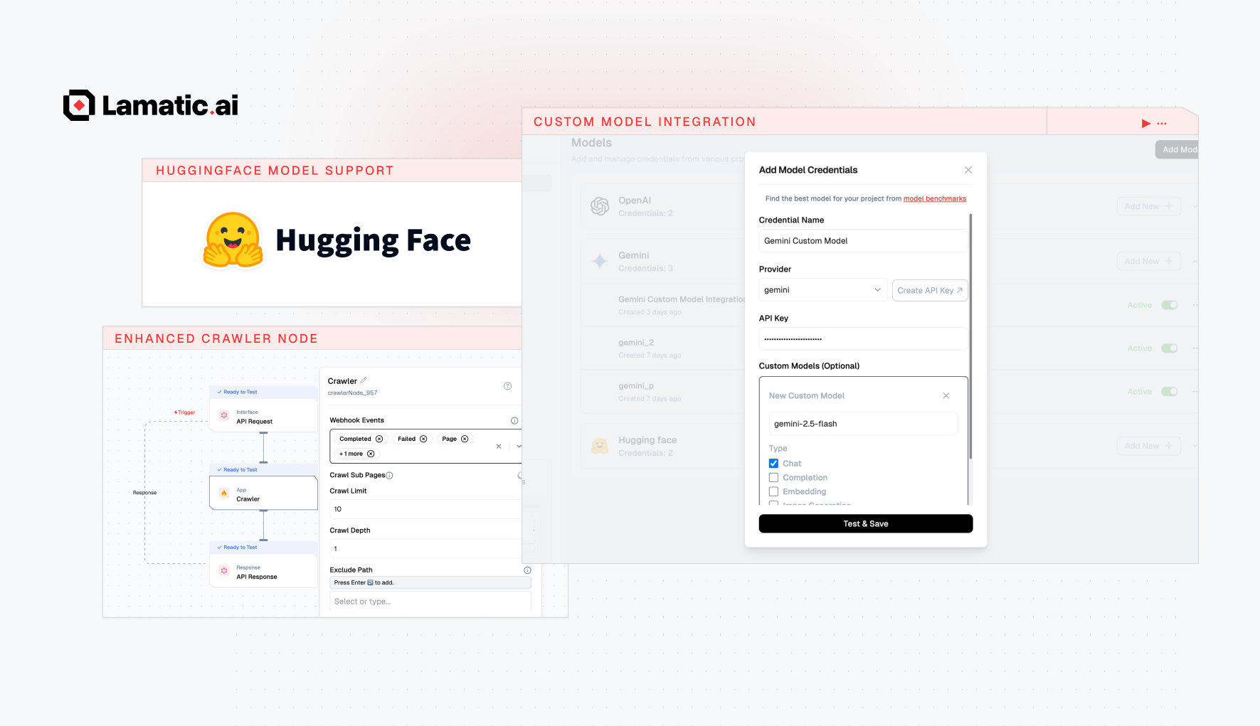 Custom Model Integration, HuggingFace Support, Enhanced Crawler Node & Unified Status Codes