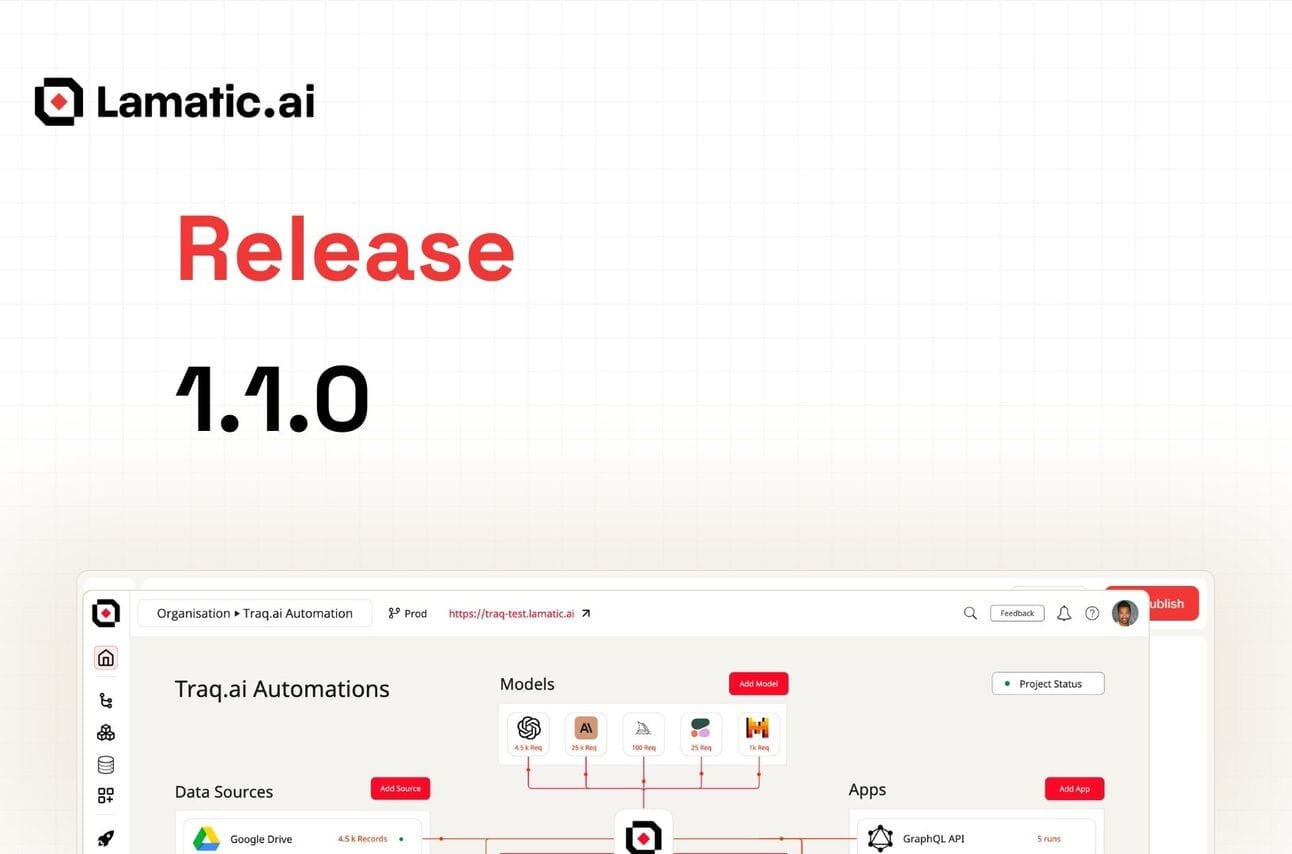 New Release from Lamatic.ai - v1.1.0