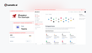 Teams Integration, New Integration Docs, Bedrock Models & Lamatic for Startups